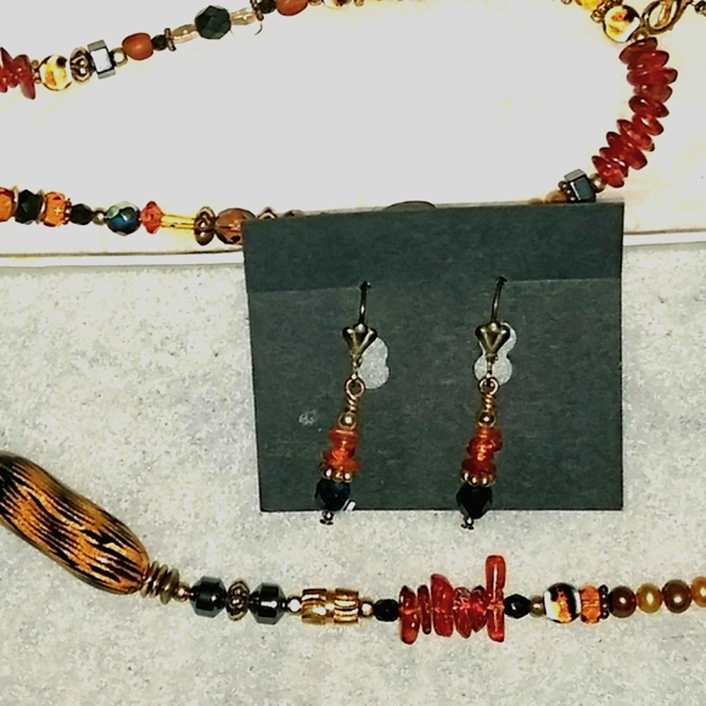 Set: Necklace & Earrings  NIB (Copy)